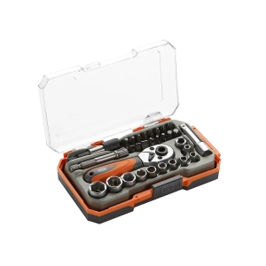 Alyco 192401 Conjunto de Chaves de Caixa Sextavadas 1/4" e Bits 31 Peças