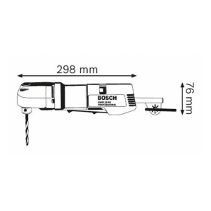 Bosch GWB 10 RE Berbequim Angular 400W 10mm - Image 2