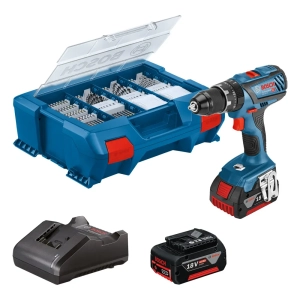 Bosch GSB 18V-28 Berbequim com Percussão 18V c/ 82 Acessórios