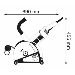 Bosch GNF 65 A Fresadora / Roçadora "Abre Roços" 2400W ø230mm - Image 2