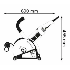 Bosch GNF 65 A Fresadora / Roçadora "Abre Roços" 2400W ø230mm - Image 3