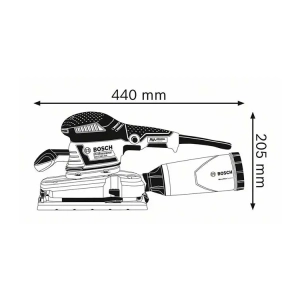Bosch GSS 280 AVE Lixadora Vibratória Retangular 350W 114x226mm - Image 3
