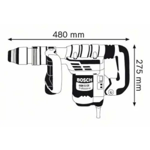 Bosch GSH 5 CE Martelo Demolidor SDS max 1150W 8.3J 6Kg - Image 3