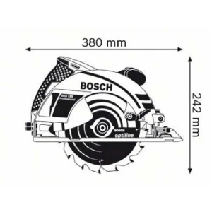 Bosch GKS 190 Serra Circular Manual 1400W ø190mm 70mm - Image 2