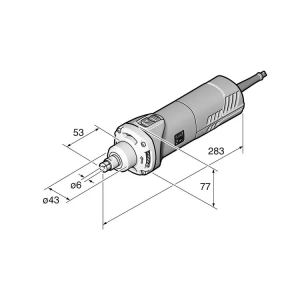 Fein GSZ 8-280 PE Retificadora reta curta 750W 8.500-28.000Rpm - Image 2