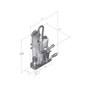 Fein KBU 35 PQ Coluna Magnética com Berbequim QuickIN ø35mm - Image 2