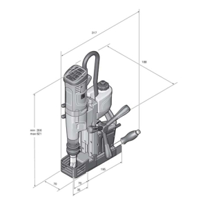Fein KBU 35 PQW Coluna Magnética com Berbequim 3/4" WELDON ø35mm - Image 2