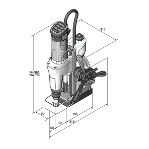 Fein KBM 50 AUTO Coluna Magnética Automática com Berbequim QuickIN - Image 4