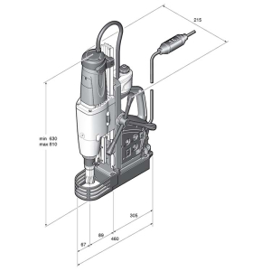 Fein KBU 110-4M Coluna Magnética Automática com Berbequim QuickIN ø100mm - Image 2