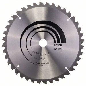 Bosch Optiline Wood Disco Pastilhado p/Madeira (Serras de Meia Esquadria) ø305mm