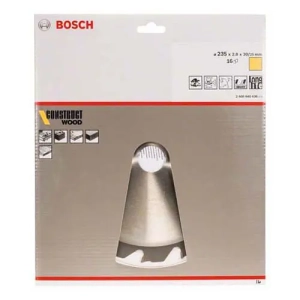 Bosch Construct Wood Disco Pastilhado p/ Madeira c/ Pregos ø235mm 16 Dentes - Image 2