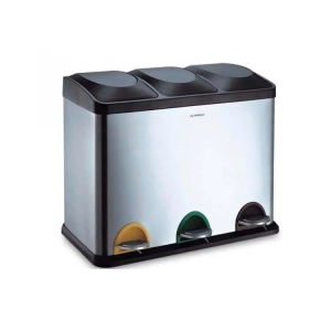 Arregui CR705 45L Balde de Reciclagem 3 Compartimentos de 15L 605x485x340mm