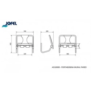 Jofel AD60010 Suporte de Parede p/ Rolo de Papel Higiénico - Image 2