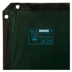 Weldas 55-7168 Cortina de Soldadura Verde 1.74x2.34m (4m2)