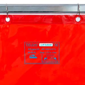 Weldas 55-6218 Cortina de Soldadura Vermelha 1,37X1,80mt - Image 2