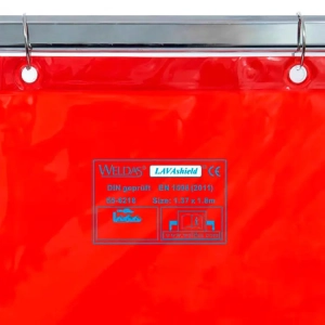 Weldas 55-6218 Cortina de Soldadura Vermelha 1,37X1,80mt - Image 3